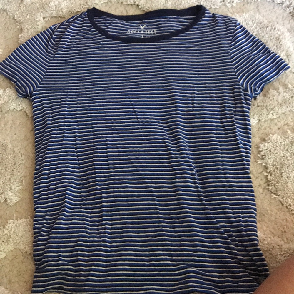 American eagle striped t shirt (xs)